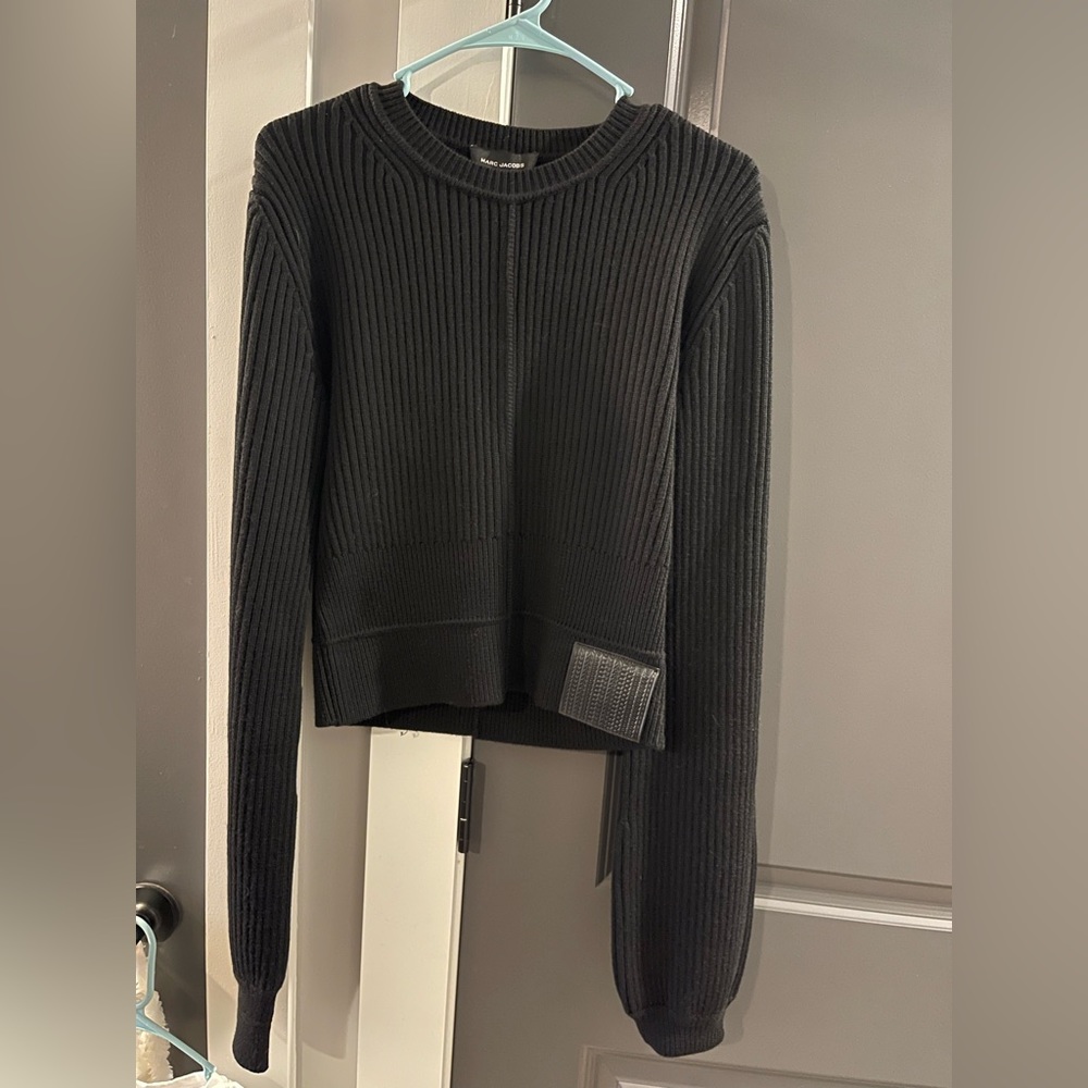 Black Marc Jacobs Cropped Sweater Size L